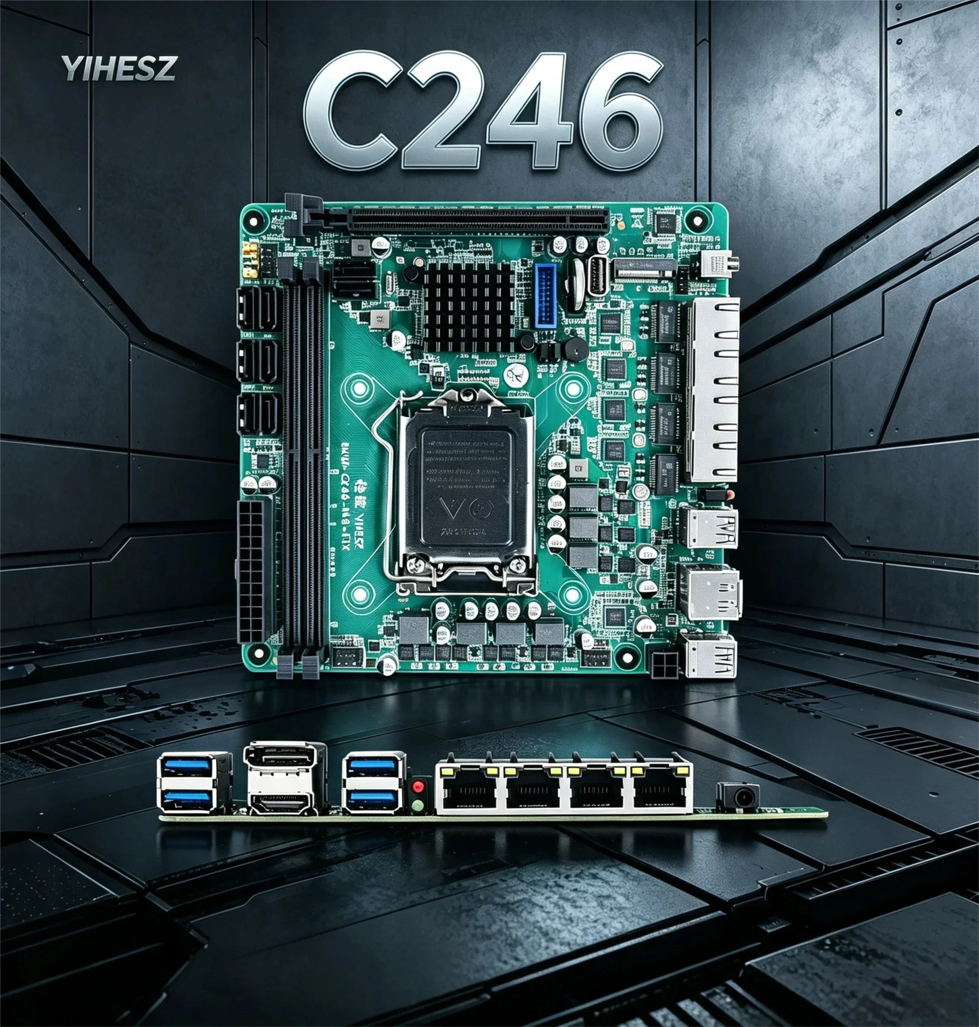 Nas Motherboard 8 Sata Mini Itx - Материнская плата C246 ITX NAS поддерживает