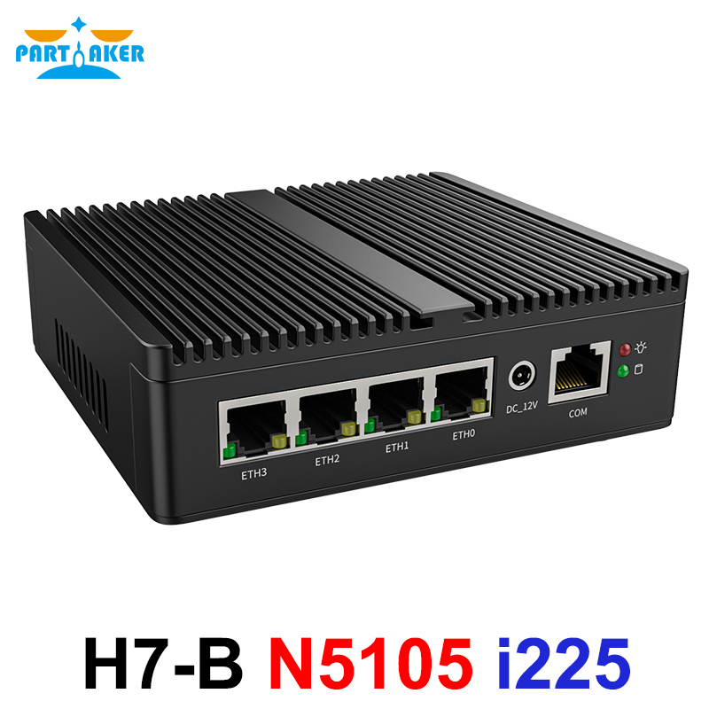 Pfsense Firewall Router 2.5G 4 I226 - Мини-ПК Partaker N5105 N150 J4125 J6413,