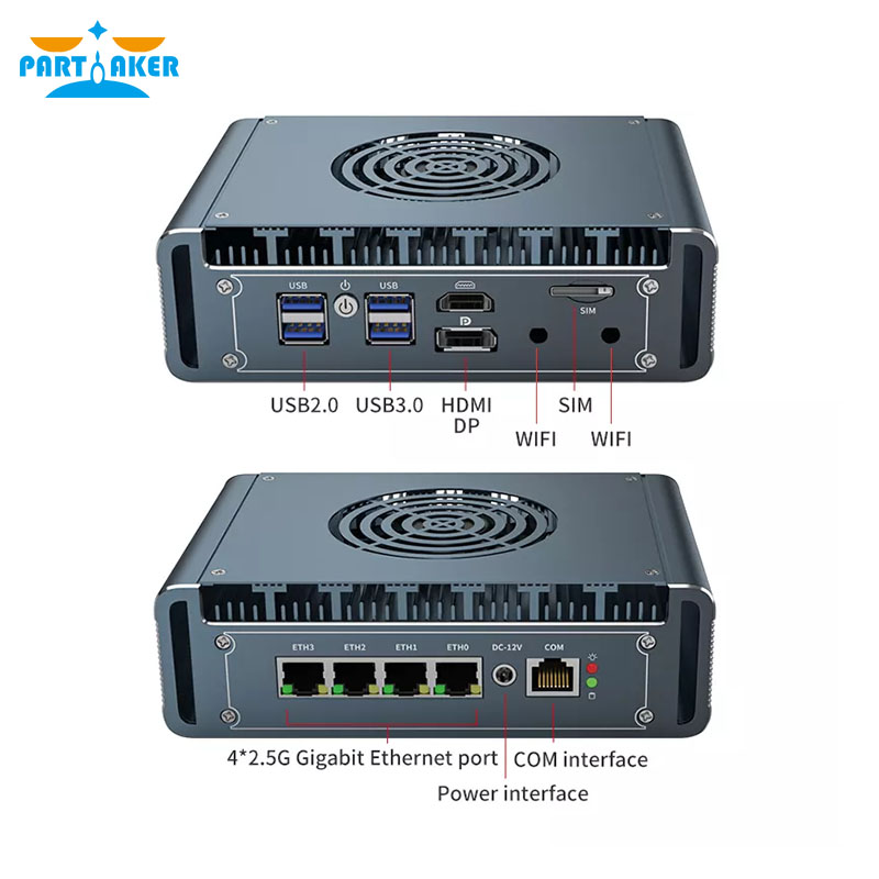 Pfsense Firewall Router 2.5G 4 I226 - Безвентиляторный мини-ПК-маршрутизатор Intel I3-1115G4 12-го поколения