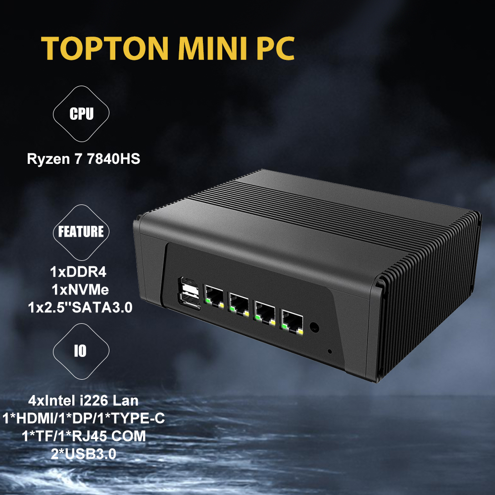 Amd Ryzen 7 7840Hs Mini Pc - Мини-мягкий маршрутизатор Super Deal AMD Ryzen