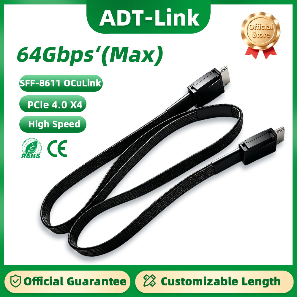 Oculink Egpu Mini Pc - Кабель-удлинитель ADT-Link 64Gb Male-Male PCIE 4.0
