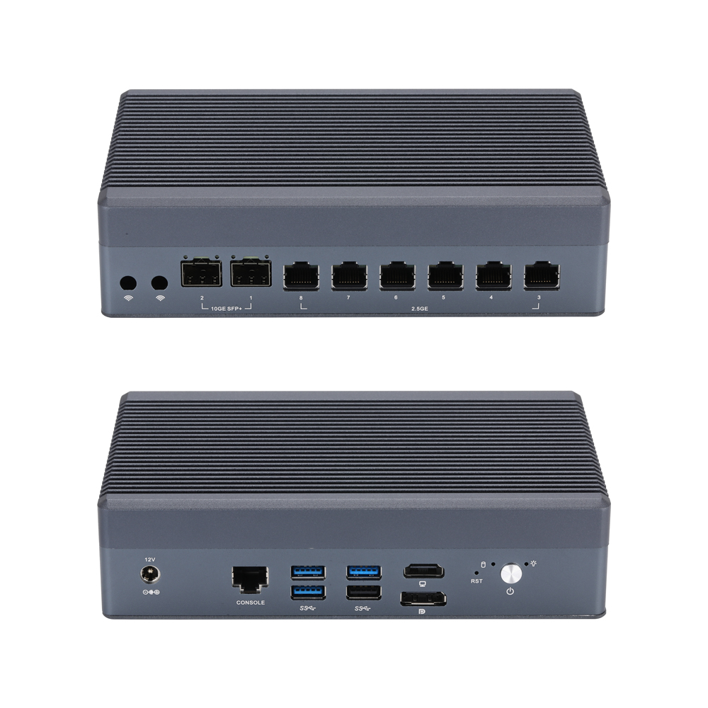 Dual Lan 10G Sfp+ Mini Pc - Баребон-мини-ПК, 2x Intel 10G SFP+, 6x