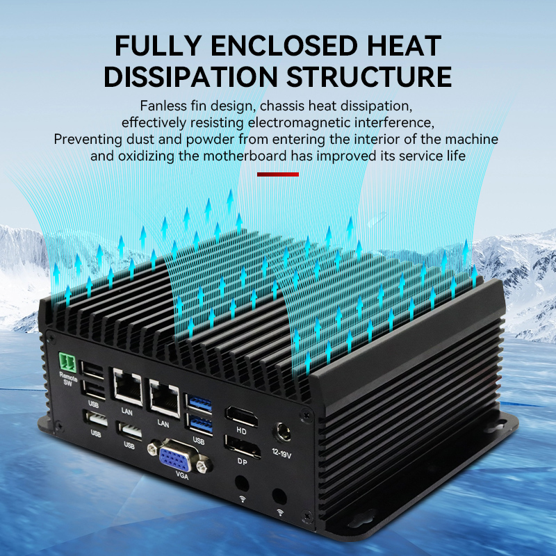 Fanless Industrial Pc Rs485 Core I7 - Четырехъядерный процессор N95 N97 Мини-ПК RS485