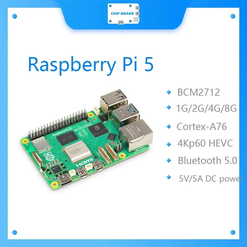 Raspberry Pi 5 8Gb Board - Плата Raspberry Pi 5 Cortex-A76 Linux