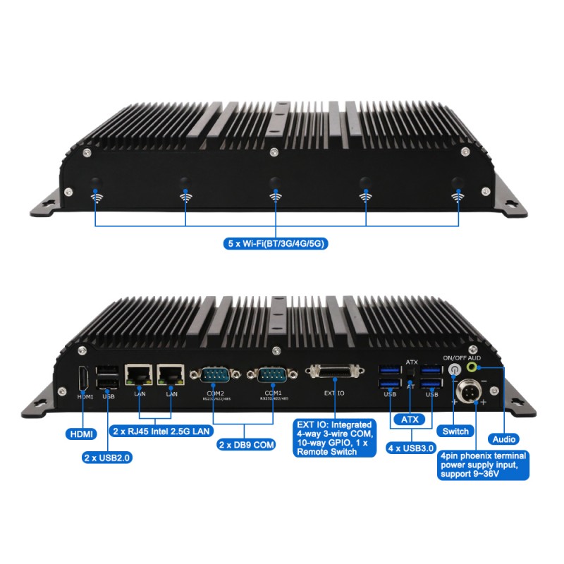 Fanless Industrial Pc Rs485 Core I7 - Промышленный компьютер безвентиляторный, защищенный, Core i7