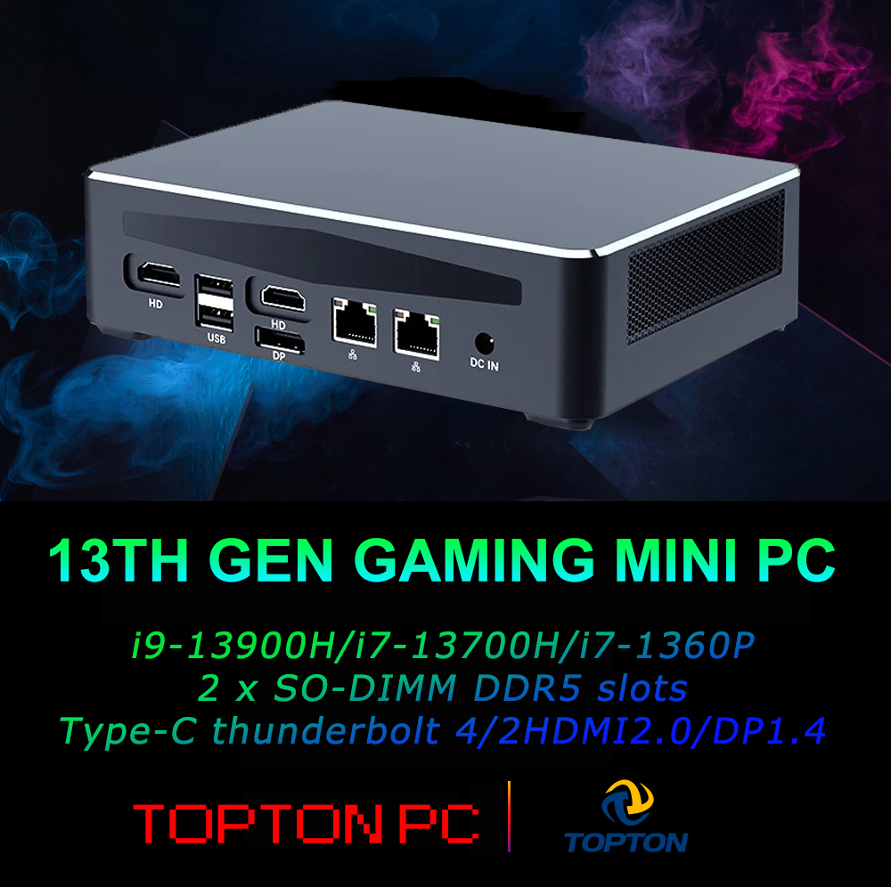 Intel Core I9 13900H Mini Pc - Мощный настольный компьютер с тройным дисплеем