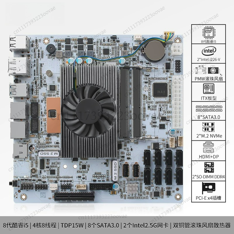 Материнская плата Df 8 Bay NAS – обзор и цена Nas Motherboard 8 Sata Mini Itx