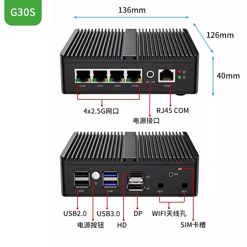 G48S Alder Lake N100 Soft Rout – обзор и цена Pfsense Firewall Router 2.5G 4 I226