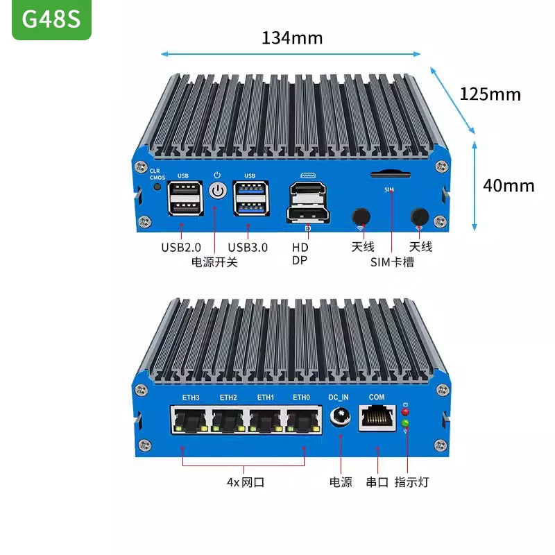 G48S Alder Lake N100 Soft Rout – обзор и цена Pfsense Firewall Router 2.5G 4 I226