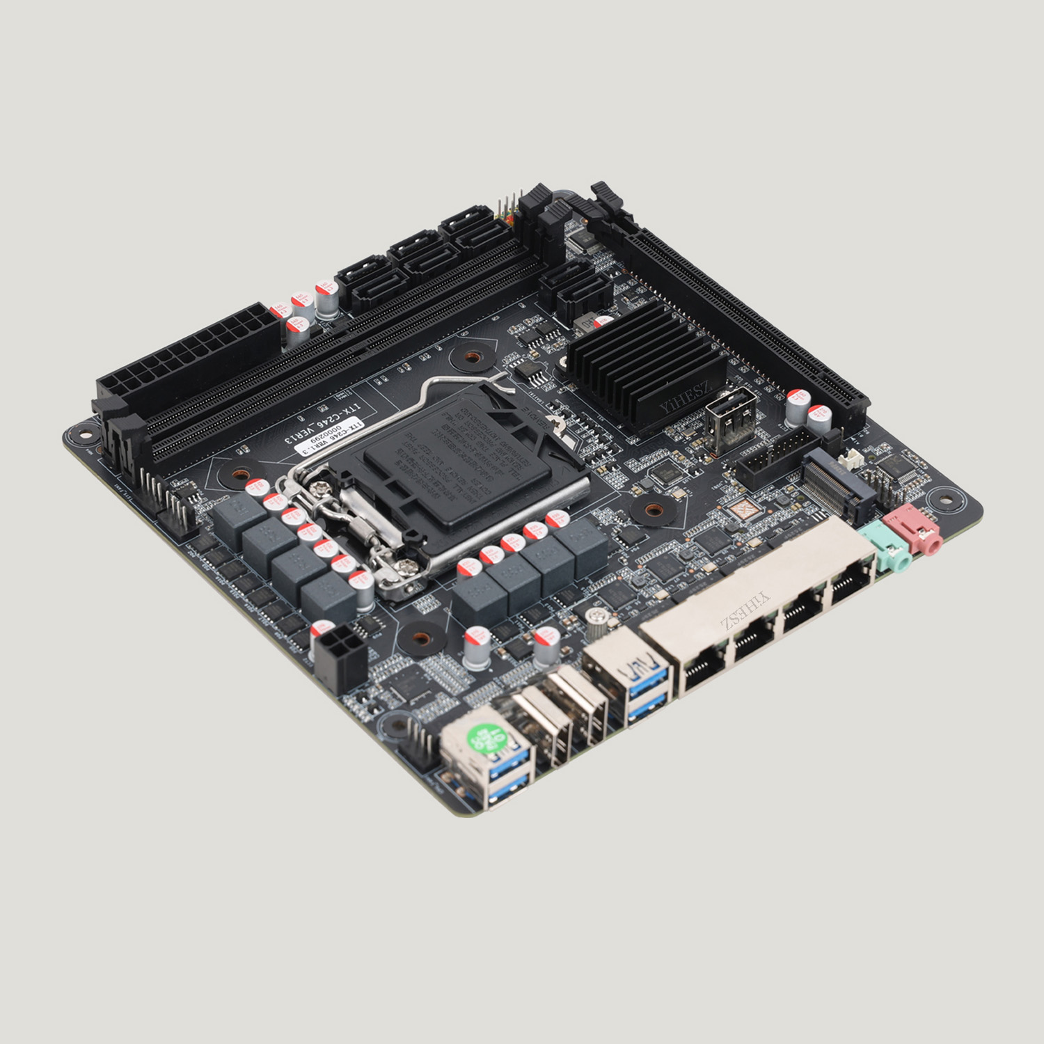 Материнская плата C246 Mini-IT – обзор и цена Nas Motherboard 8 Sata Mini Itx