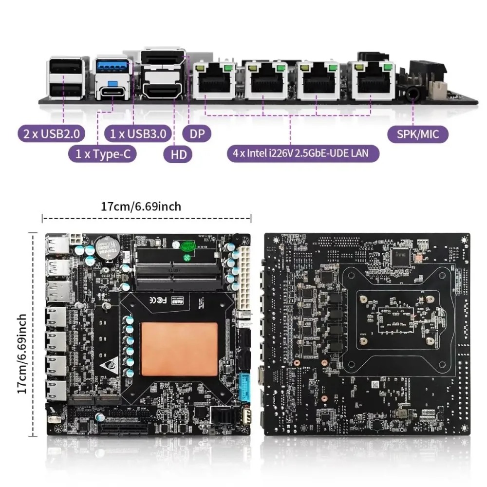 Материнская плата ITX NAS с пр – обзор и цена Nas Motherboard 8 Sata Mini Itx