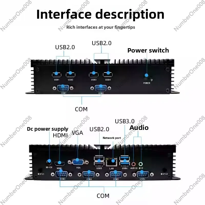 Промышленный мини-ПК 12-го пок – обзор и цена Fanless Industrial Pc Rs485 Core I7