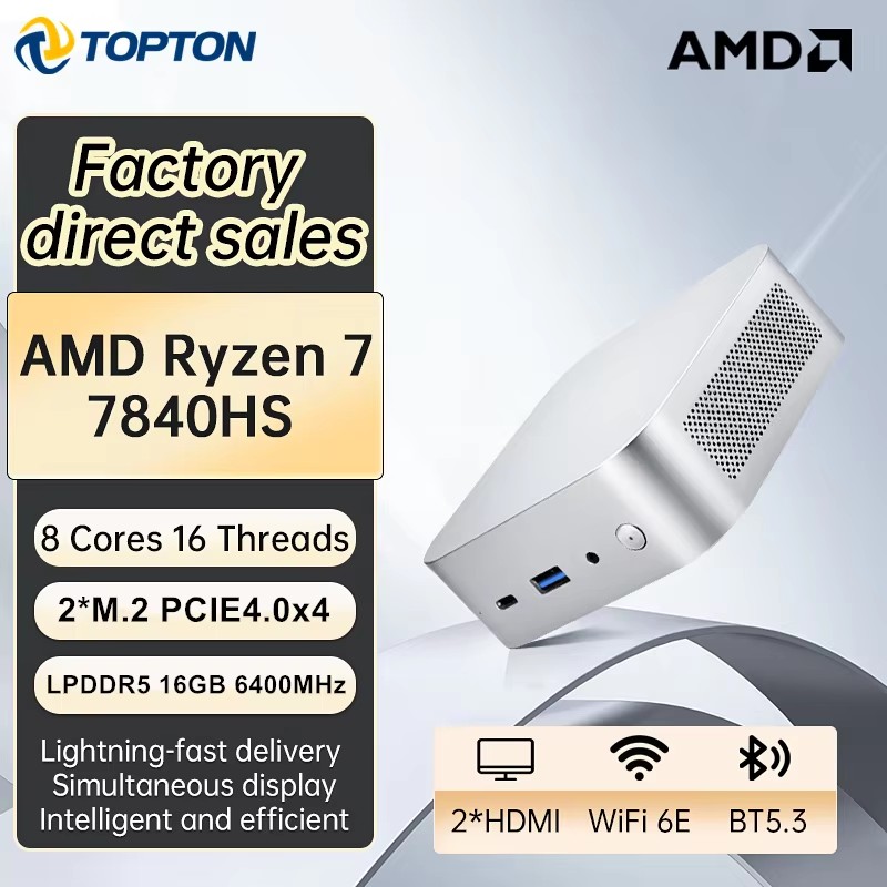 Портативный игровой мини-ПК To – обзор и цена Amd Ryzen 7 7840Hs Mini Pc