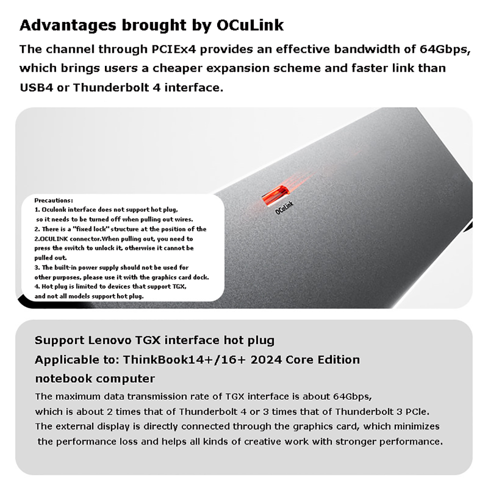 Док-станция AG02/AG01 для внеш – обзор и цена Oculink Egpu Mini Pc