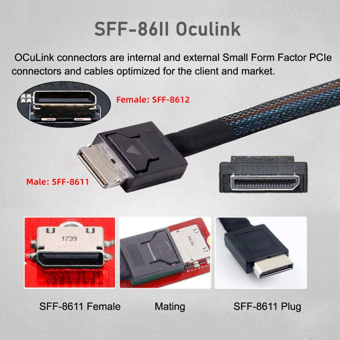 Кабель JonISerl Oculink PCIe 4 – обзор и цена Oculink Egpu Mini Pc