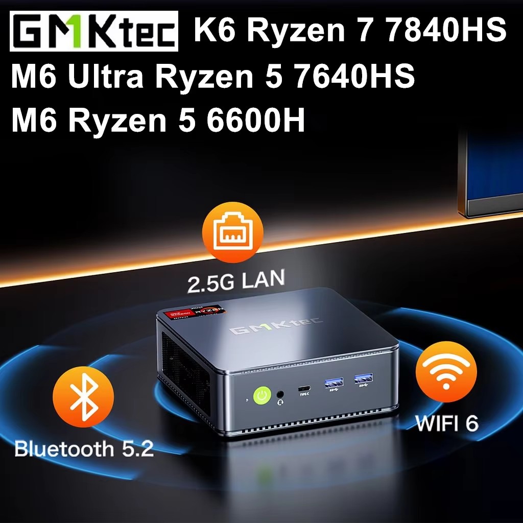 Игровой мини-ПК GMKtec K6 M6 U – обзор и цена Amd Ryzen 7 7840Hs Mini Pc