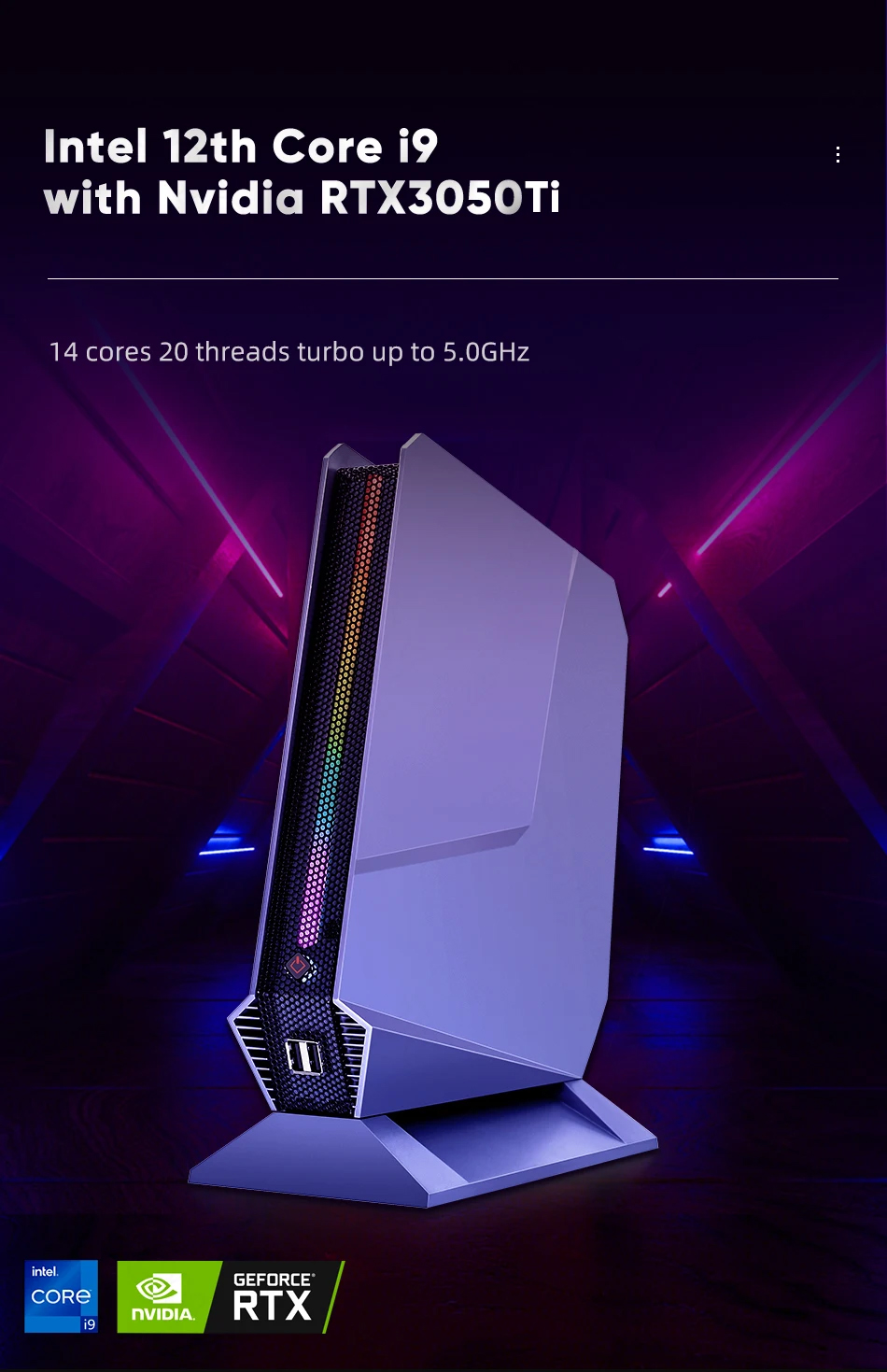 Игровой компьютер для професси – обзор и цена Intel Core I9 13900H Mini Pc