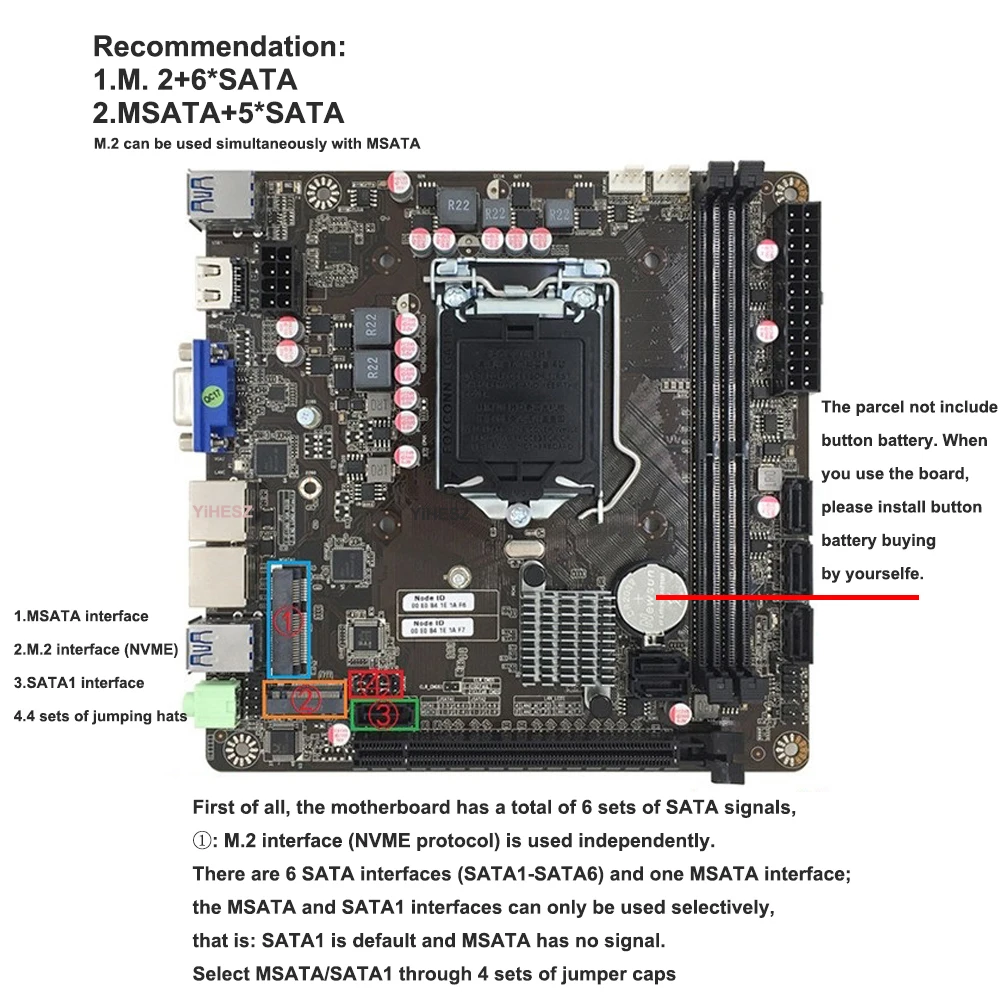Материнская плата B365 Mini-IT – обзор и цена Nas Motherboard 8 Sata Mini Itx