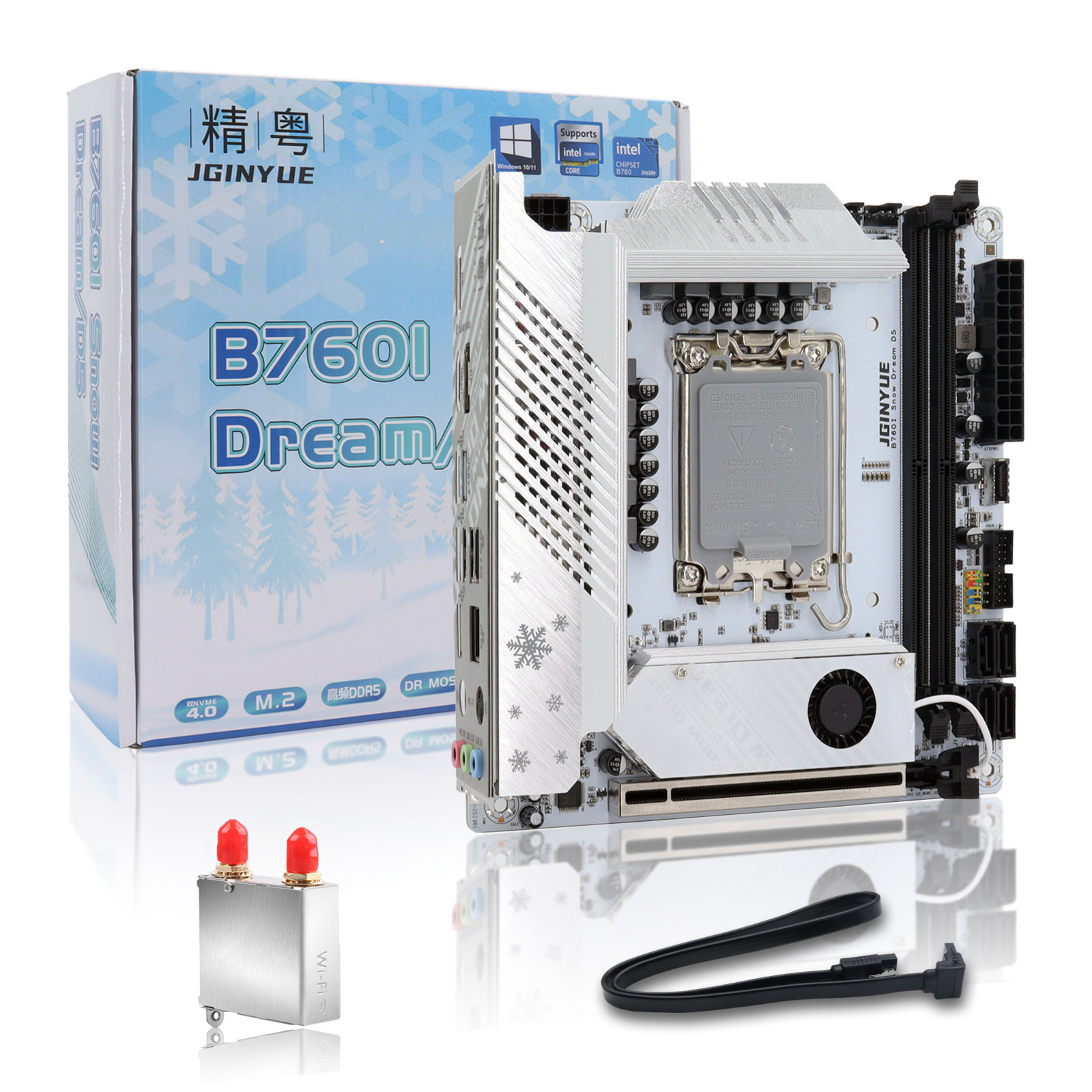 Материнская плата JGINYUE B760 – обзор и цена Lga1700 Itx Motherboard Ddr5