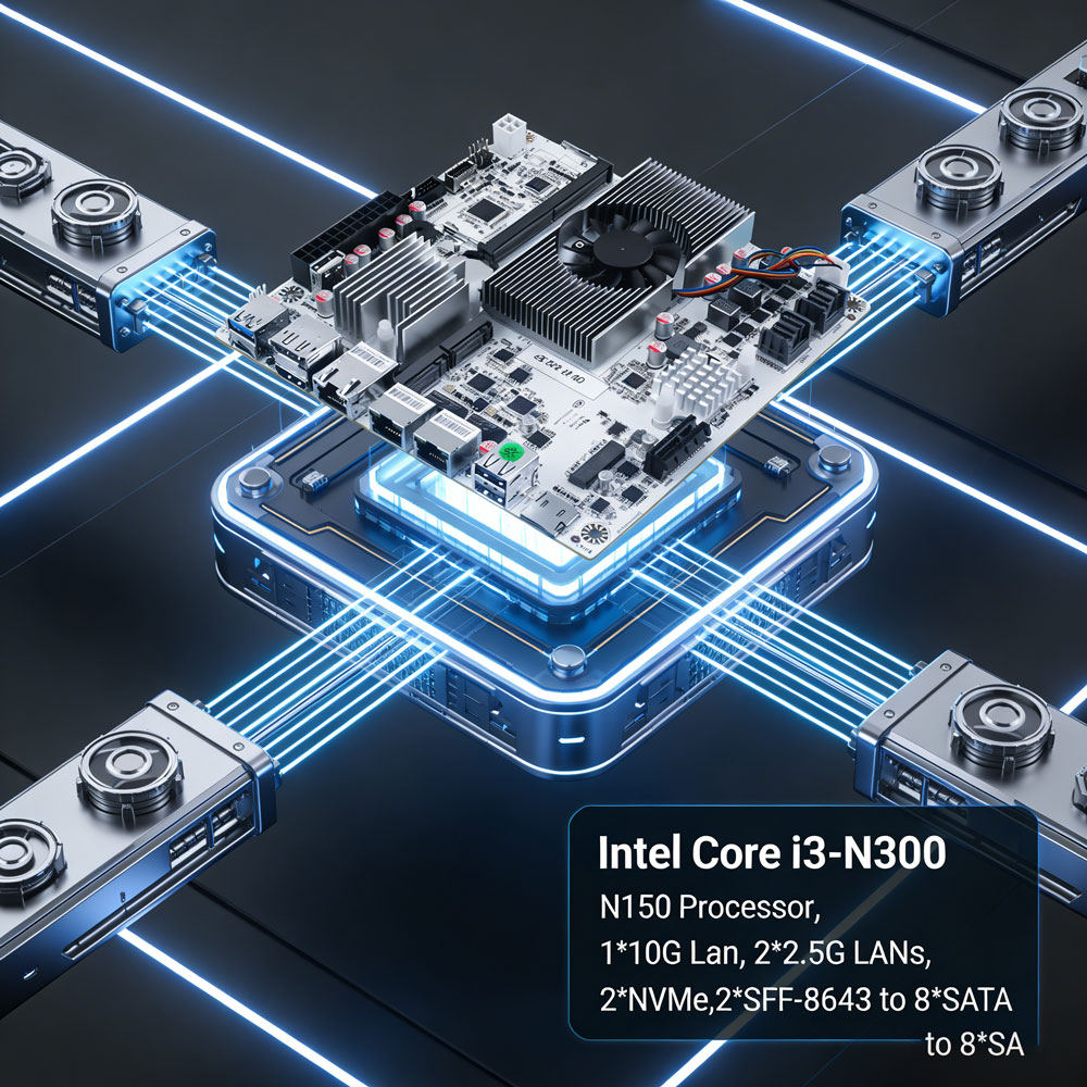 Материнская плата Mini ITX для – обзор и цена Nas Motherboard 8 Sata Mini Itx