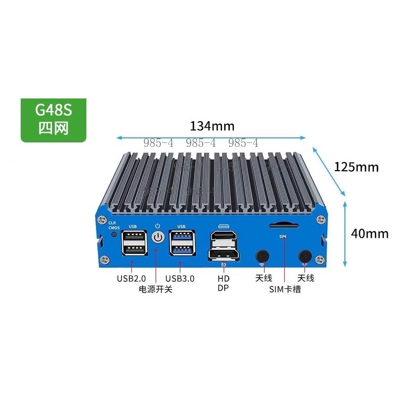 Мини-ПК G48S N100 Soft Router  – обзор и цена Pfsense Firewall Router 2.5G 4 I226