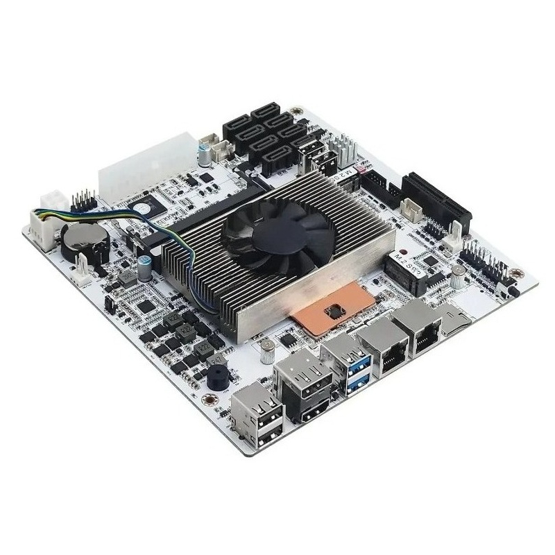 Белая материнская плата Mini-I – обзор и цена Nas Motherboard 8 Sata Mini Itx