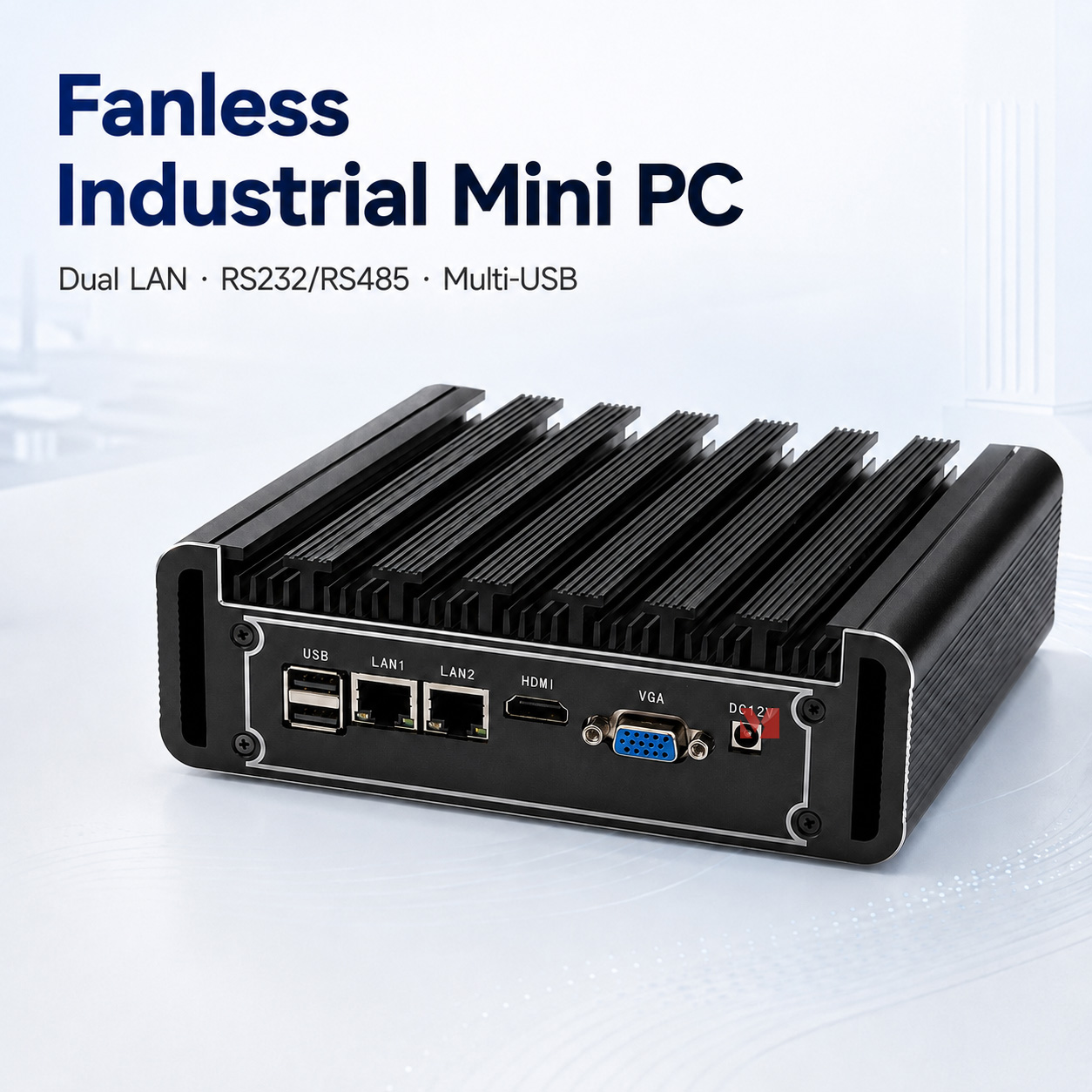 Безвентиляторный промышленный  – обзор и цена Fanless Industrial Pc Rs485 Core I7
