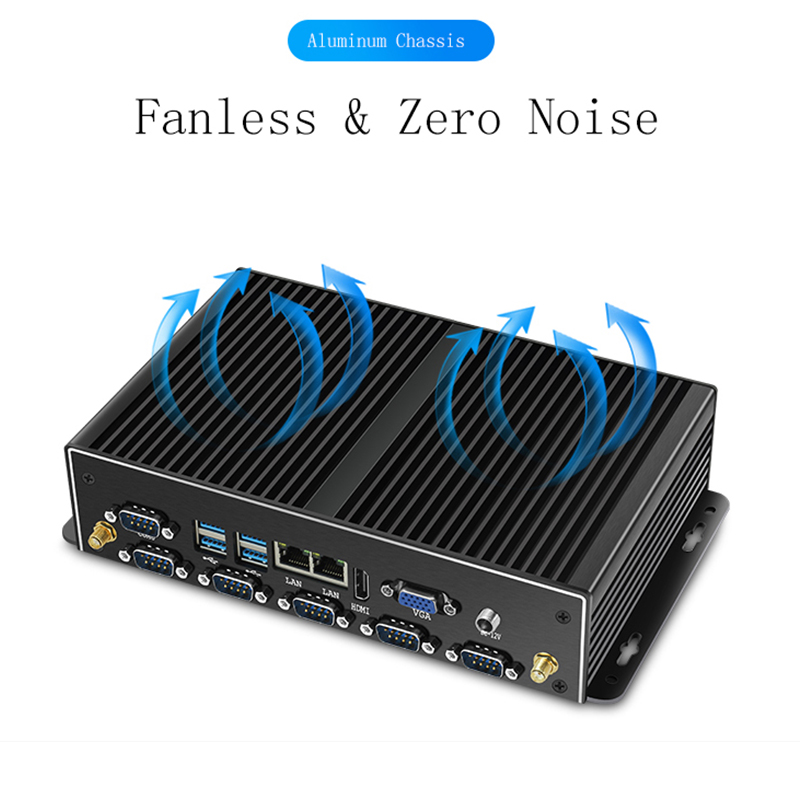 Мини-промышленный ПК безвентил – обзор и цена Fanless Industrial Pc Rs485 Core I7