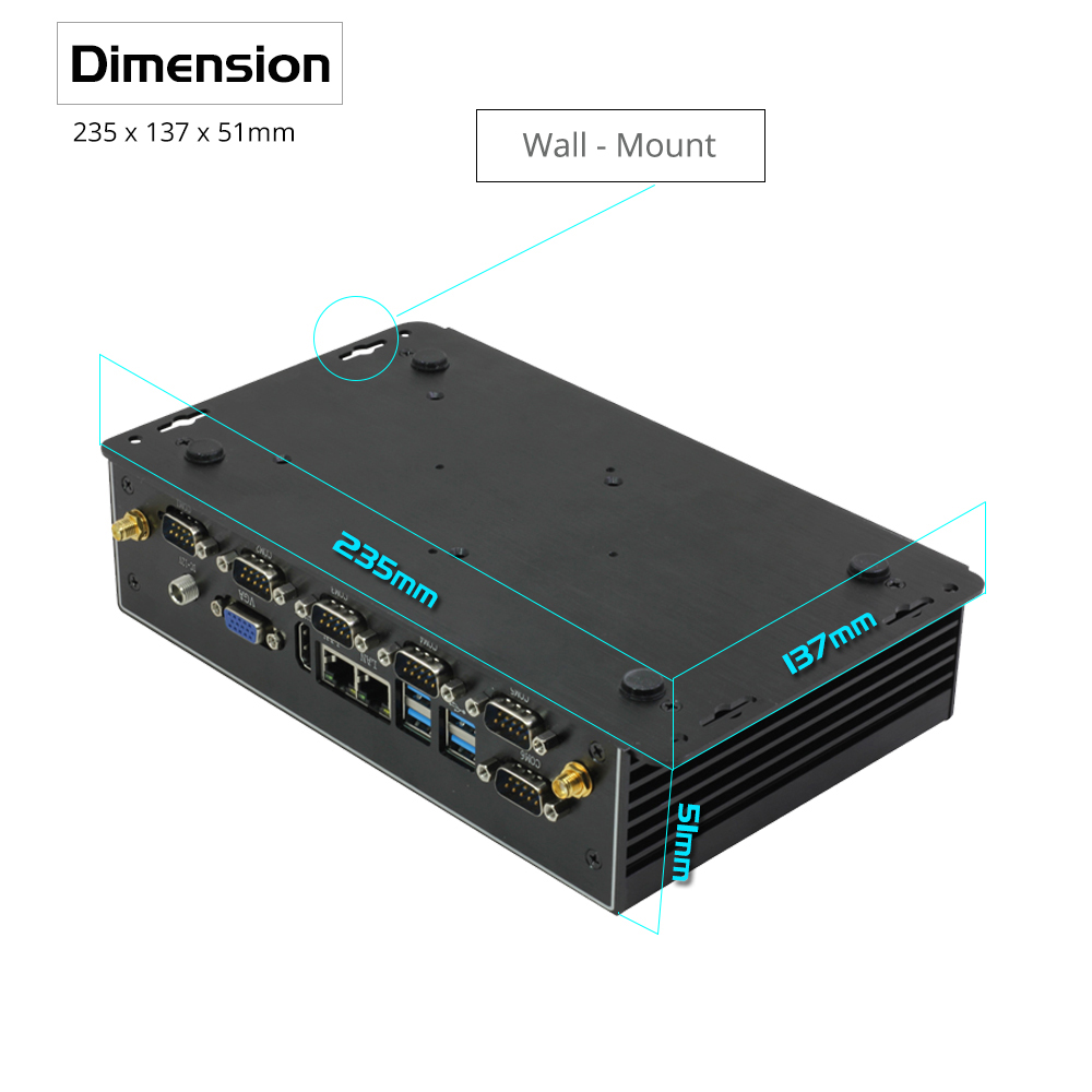 Мини-промышленный ПК безвентил – обзор и цена Fanless Industrial Pc Rs485 Core I7